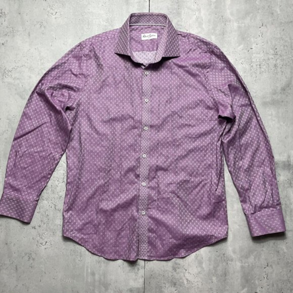 Robert Graham Mens Sz‎ M Knowledge Wisdom Truth Long Sleeve Shirt Flip Cuffs